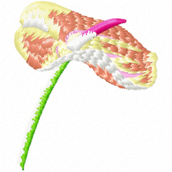 Flowers And Tree Embroidery Design 1